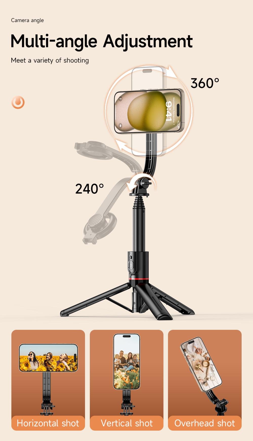 Селфи палка штатив с пультом UKC L20 (26818053) - фото 9 Селфи палка штатив с пультом UKC L20 (26818053) - фото 9