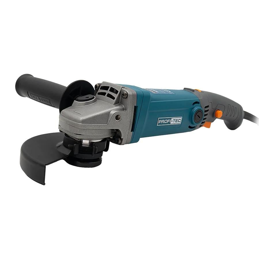Болгарка з щітковим двигуном PROFI-TEC AG125-1100E потужна кутова Синій (GR-06581)