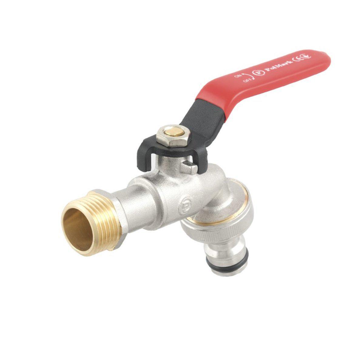 Кран шаровой поливочный Polmark PKP01 ЗЗ 1/2" (SW-99433) - фото 3 Кран шаровой поливочный Polmark PKP01 ЗЗ 1/2" (SW-99433) - фото 3