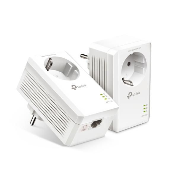 Комплект адаптеров TP-Link Powerline TL-PA7017P KIT 1000 Мбит/с 2 шт. (578279) - фото 3