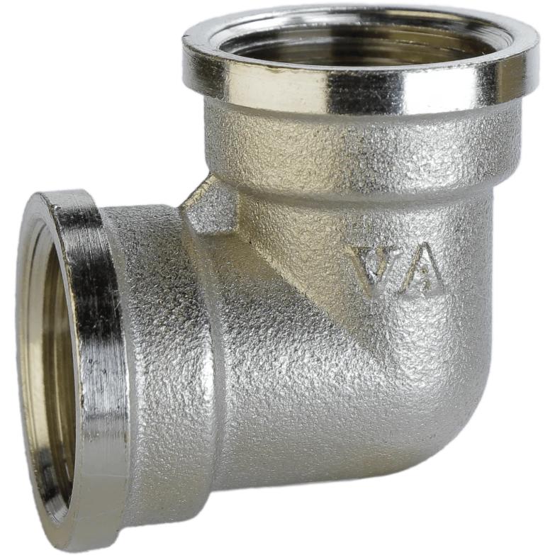 Угольник никелированный VA 1/2" ВРх1/2" ВР штампованный (А0101-1А)