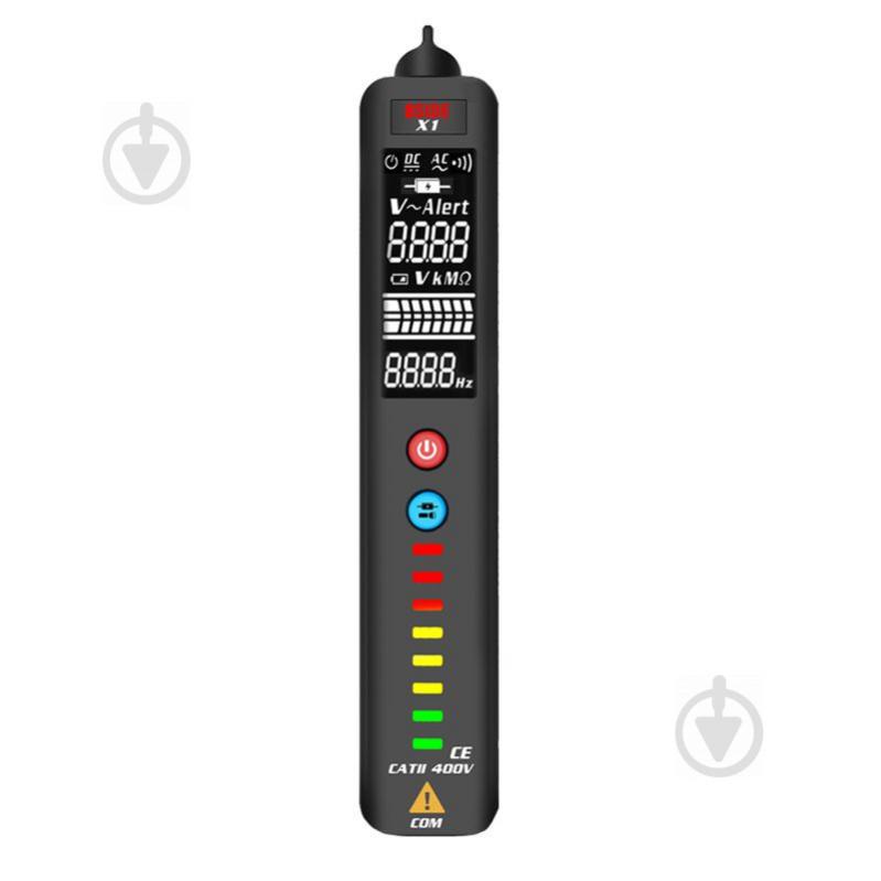 Бесконтактный индикатор напряжения BSIDE X1 с функцией тестера и индикатора фазы (100705) Бесконтактный индикатор напряжения BSIDE X1 с функцией тестера и индикатора фазы (100705)