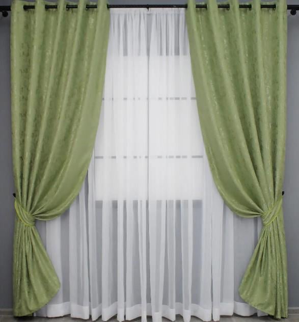 Шторы в гостиную Pavliani на люверсах лен мрамор 1,5х2,5 м 2 шт. Оливковый (1175ш) Шторы в гостиную Pavliani на люверсах лен мрамор 1,5х2,5 м 2 шт. Оливковый (1175ш)