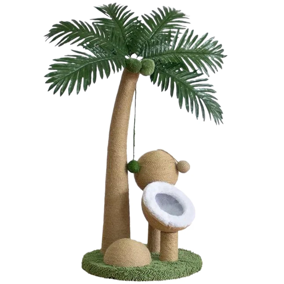Когтеточка для кошек RIAS PP-70 в виде кокосовой пальмы 70 см Green-Beige (3_08482) Когтеточка для кошек RIAS PP-70 в виде кокосовой пальмы 70 см Green-Beige (3_08482)