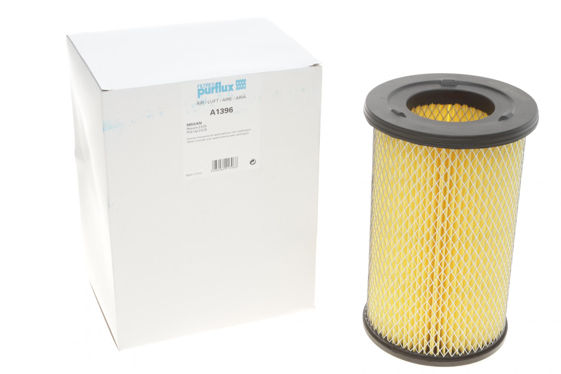Фильтр воздушный PURFLUX для Nissan NP300 2,5dCi 08-/Navara 2,5Di 02- (A1396)