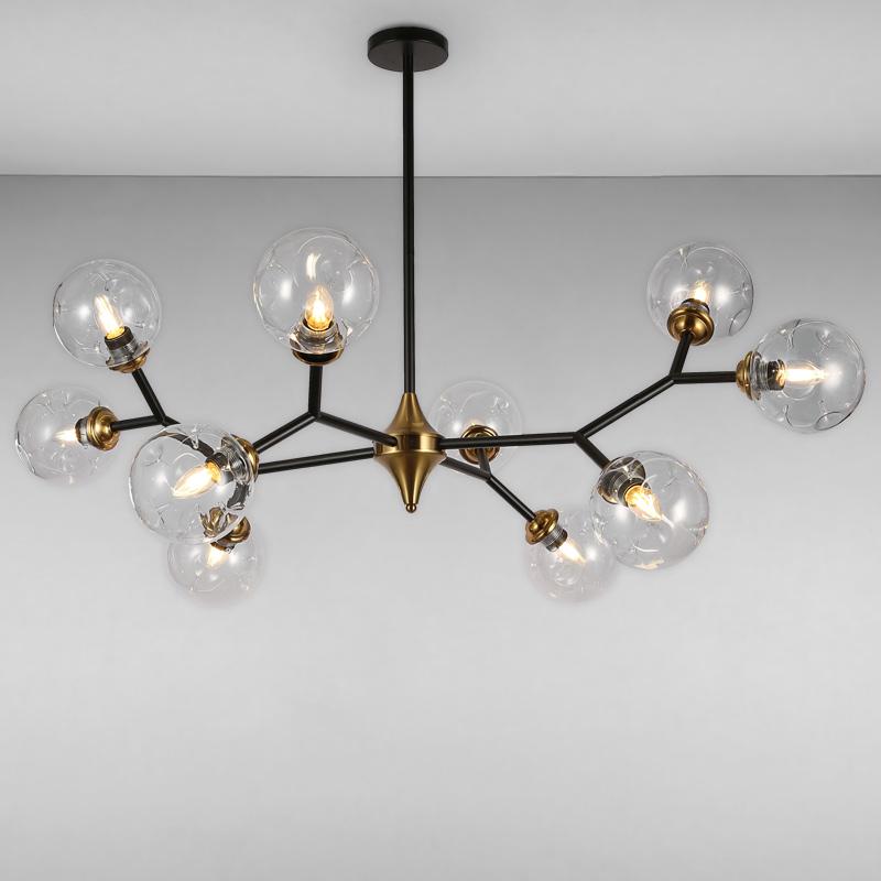 Люстра-молекула подвесная Light House LS-17073-10 Черный (16223)