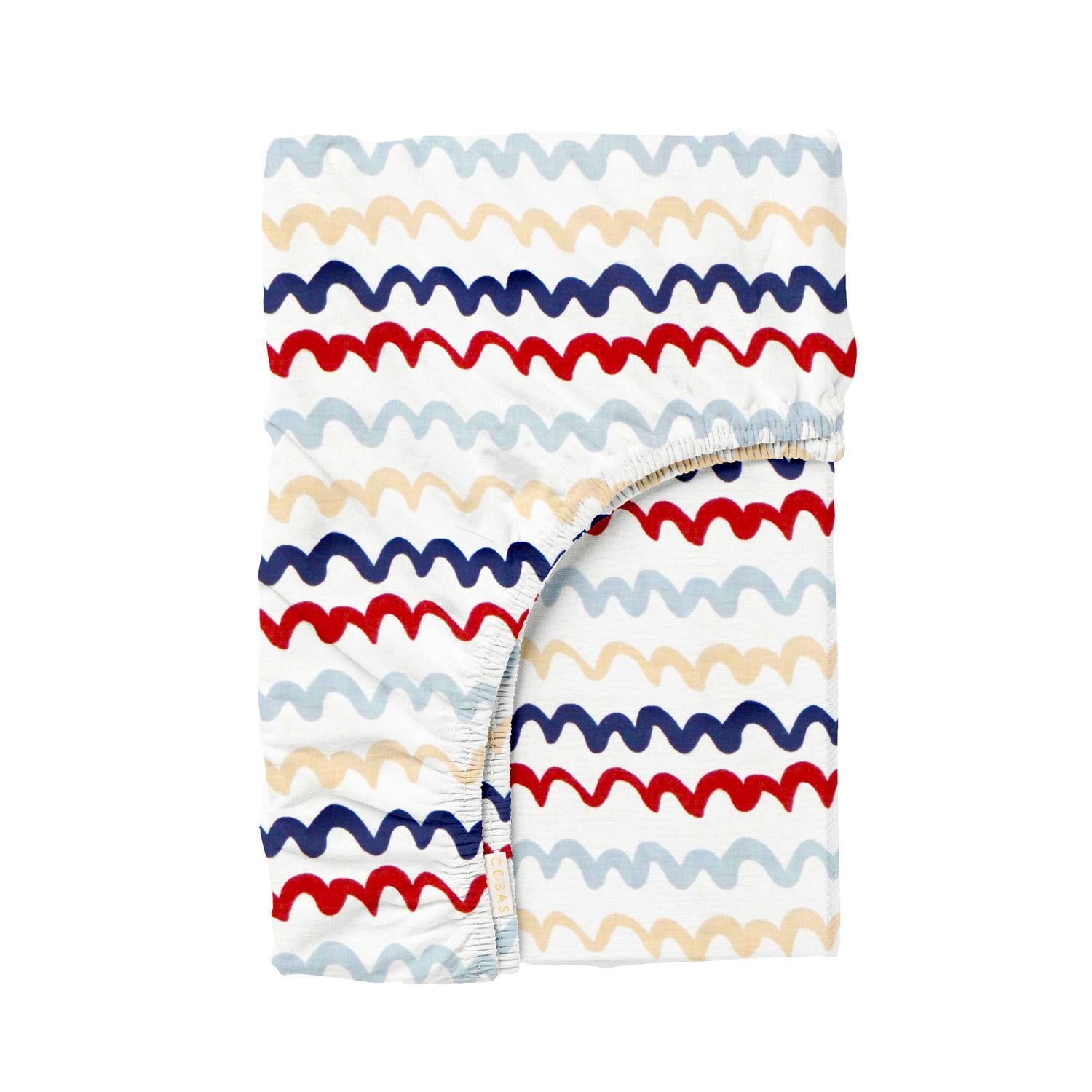 Простынь Cosas WAVY LINES на резинке в детскую кроватку 60х120 см (4822052271339)