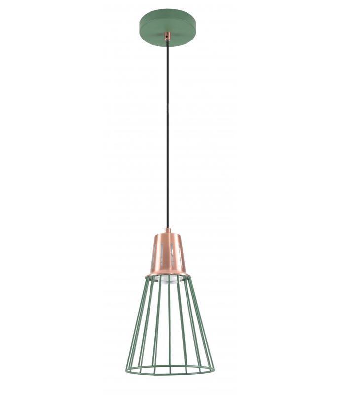 Світильник стельовий одинарний GTV KALIOPE E27 IP20 Ø 18 см Зелений (27551411)