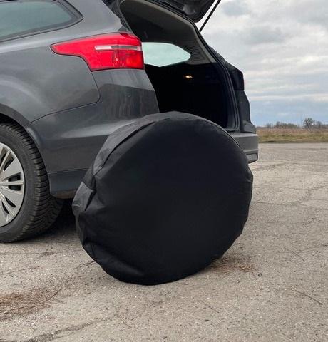 Комплект чехлов для колес универсальные водонепроницаемые 4 шт. 17-20" Черный - фото 11