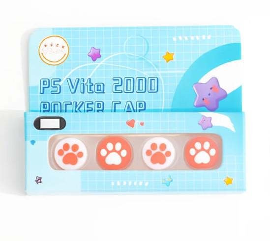 Набор стеклянных накладок для PlayStation Vita Leg 4 шт. White/Red (2616402197)