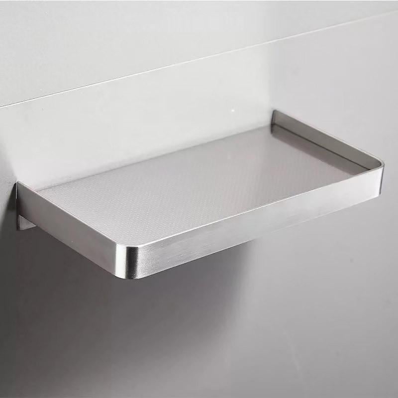 Полиця для телефону та дрібниць Disfact BathRack Mini з нержавіючої сталі 18 см Сріблястий (2868)