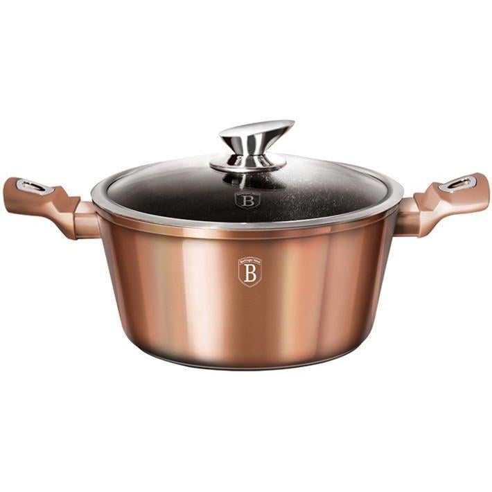 Каструля з кришкою Berlinger Haus BH-6194 8 л Рожевий (14385551)