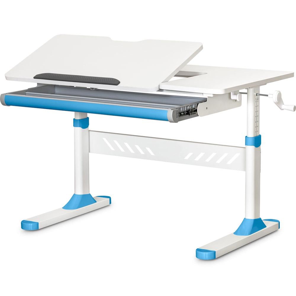 Парта шкільна ергономічна трансформер Evo-kids TH-310 W/BL Lite Синій - фото 1