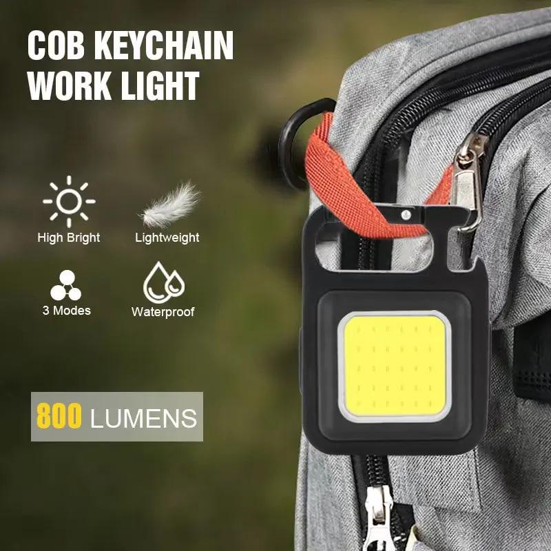 Ліхтар-брелок акумуляторний Rechargeable Keychain LED Mini COB USB з магнітом і карабіном (1020) - фото 9