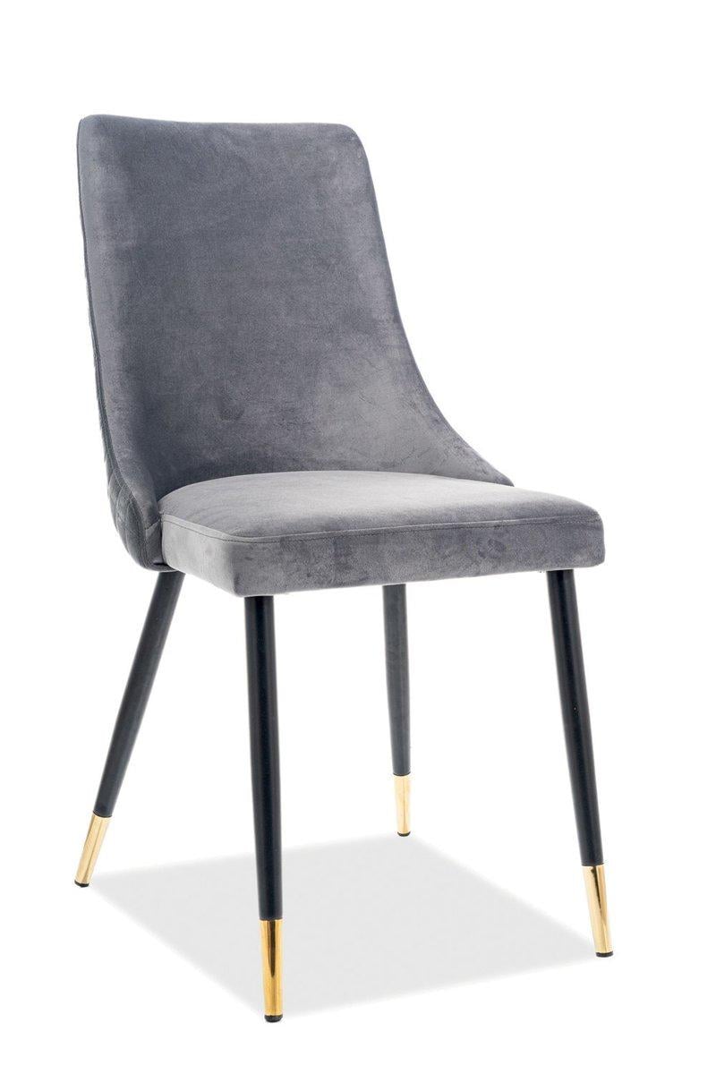 Стул кухонный Signal PIANO Velvet 920х450х440 мм (мягкий для кухни/гостиной/офиса) Металл/Ткань Бархат цвет Черно-золотой/Серый (PIANOVCSZ) Стул кухонный Signal PIANO Velvet 920х450х440 мм (мягкий для кухни/гостиной/офиса) Металл/Ткань Бархат цвет Черно-золотой/Серый (PIANOVCSZ)