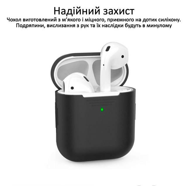 Чехол силиконовый для AirPods Promate PodKit с магнитным ремешком Black - фото 3