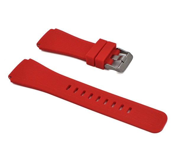 Силиконовый ремешок для часов Samsung Galaxy Watch 46 мм SM-R800 Red (780483725)