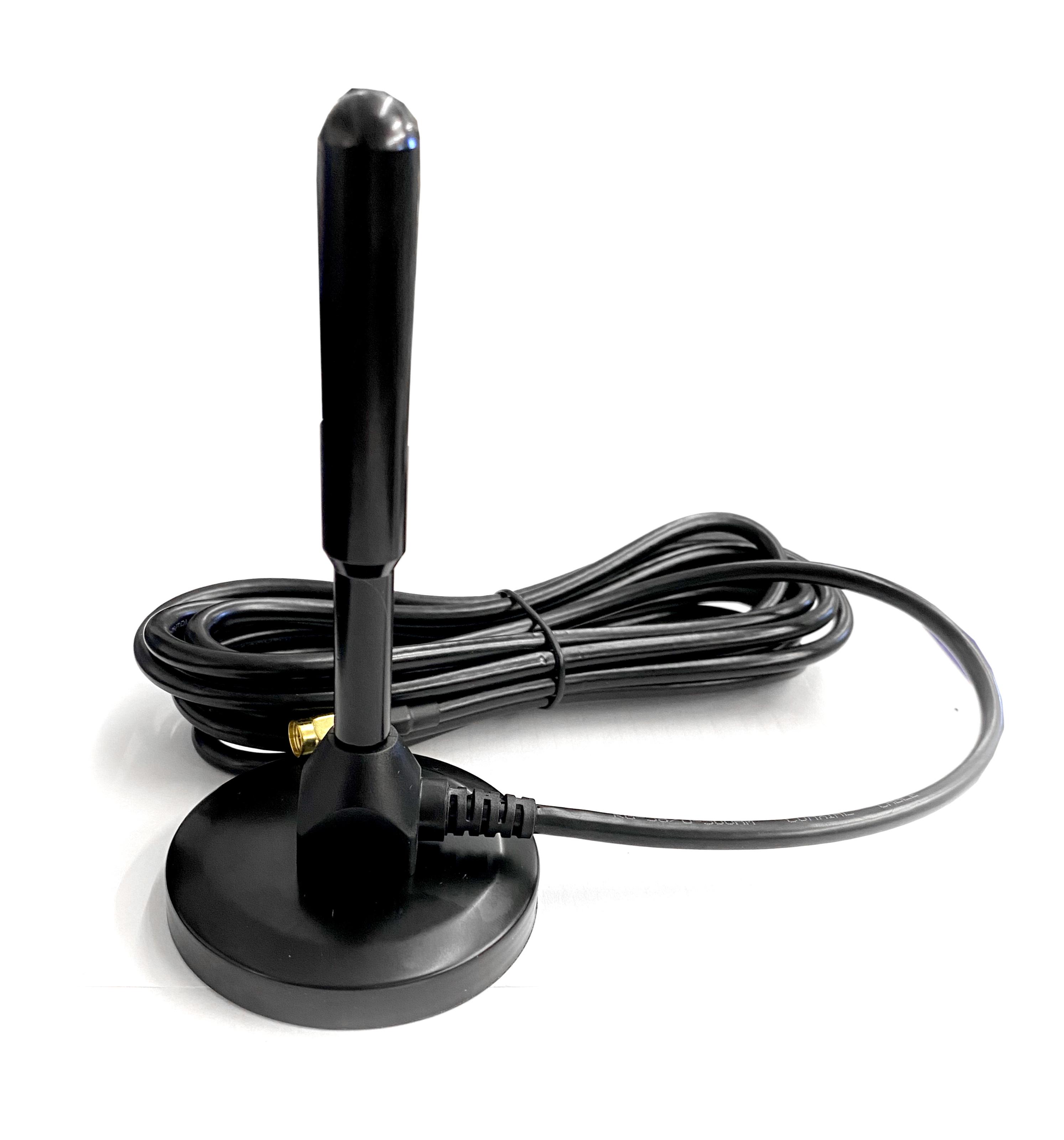 Антена мобільного зв'язку 5G/4G/3G 35dBi 600-6000 МГц з мідним сердечником та магнітною основою (021880)