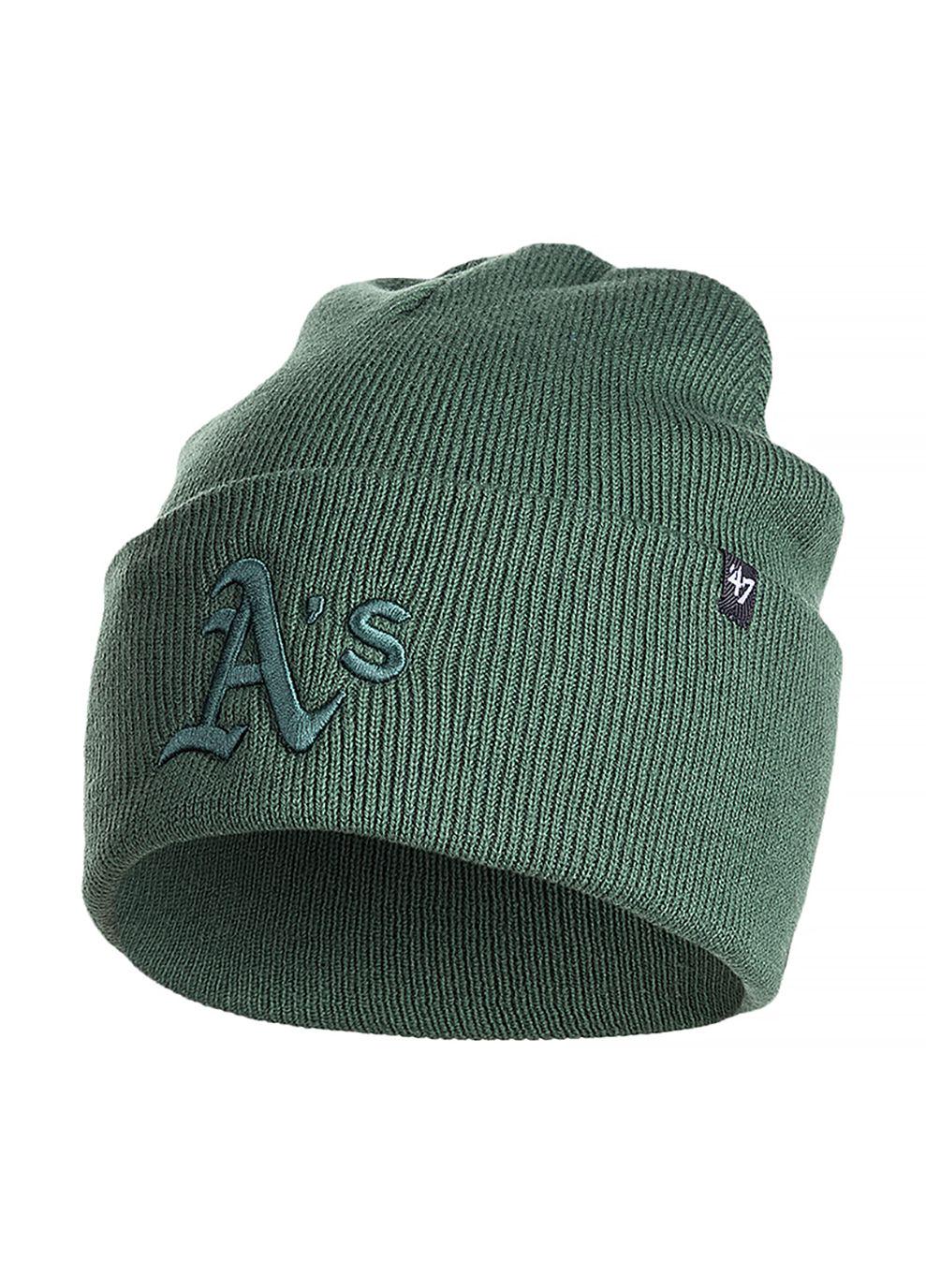 Шапка 47 Brand MLB OAKLAND ATHLETICS HAYMAKER One size Зеленый (7dB-HYMKR18ACE-DGB One size)