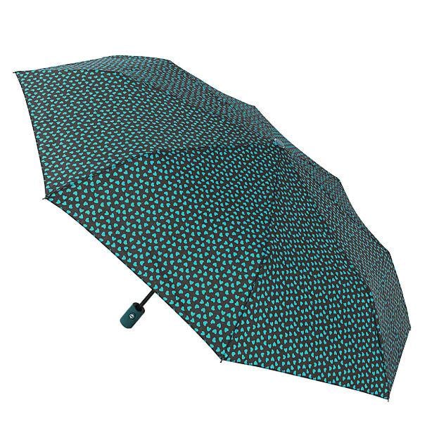 Зонтик складной автомат Hearts 8 спиц купол 110 см Green (30256) - фото 3 Зонтик складной автомат Hearts 8 спиц купол 110 см Green (30256) - фото 3