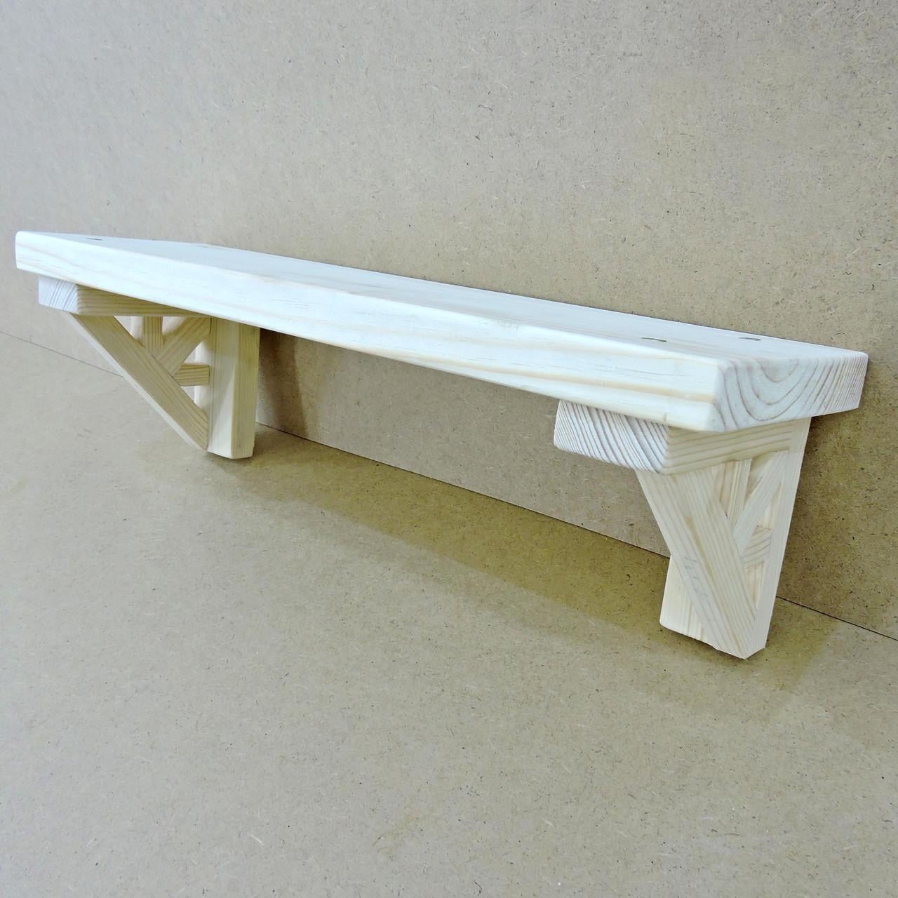 Полиця настінна з дерева Абсолют 50 см Бланже (НСП-504301)