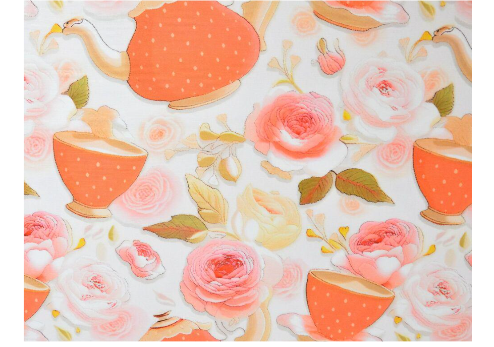 Ткань хлопок Панама Земляничный чай 235 гр/м2 с защитой от пятен 180 см (27388)