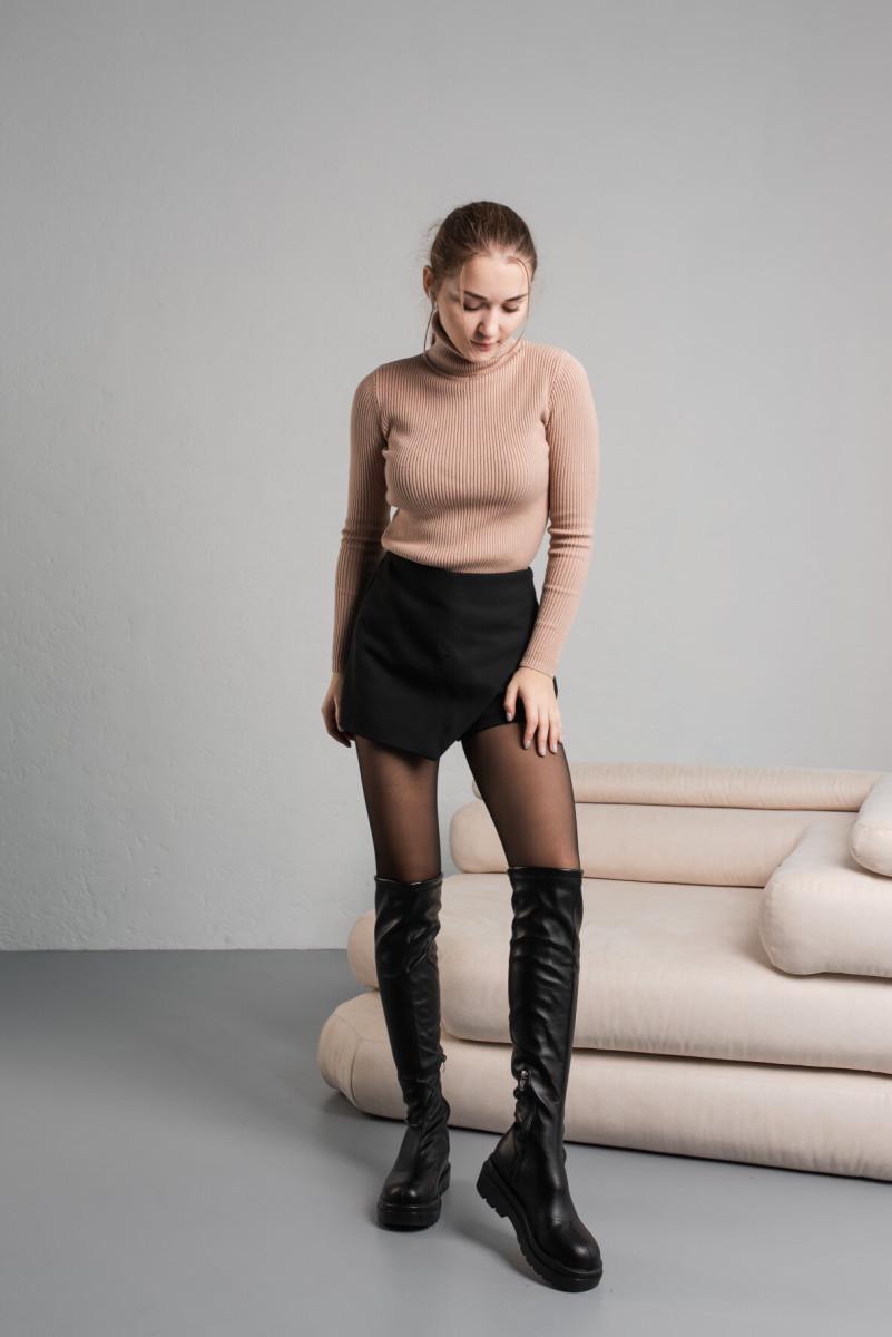 Ботфорти жіночі Fashion р. 40 25,5 см Чорний (3853) - фото 8 Ботфорти жіночі Fashion р. 40 25,5 см Чорний (3853) - фото 8