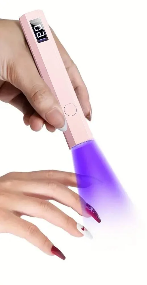 Фонарик для маникюра UV/LED USB Розовый (07374c4d)