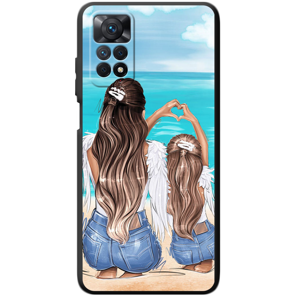 Чехол BoxFace Xiaomi Redmi Note 11 Pro Family Vacation Черный силикон (44185-up2380-44083)