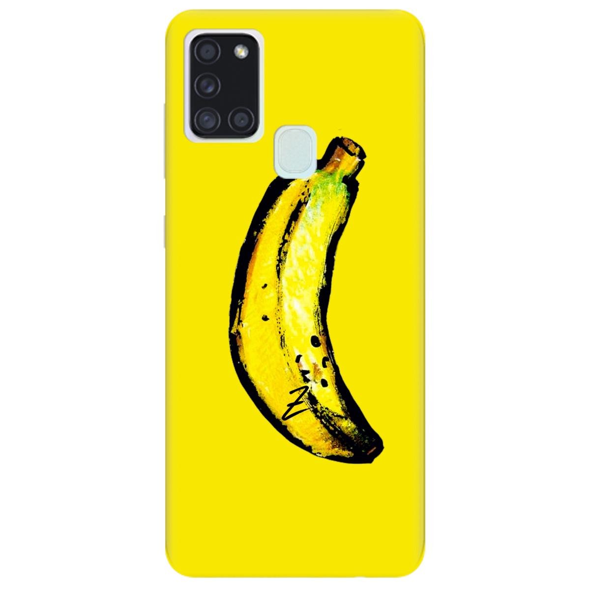 Силиконовый чехол Zorrov для Samsung Galaxy A21s - Banana (14100040186087746)