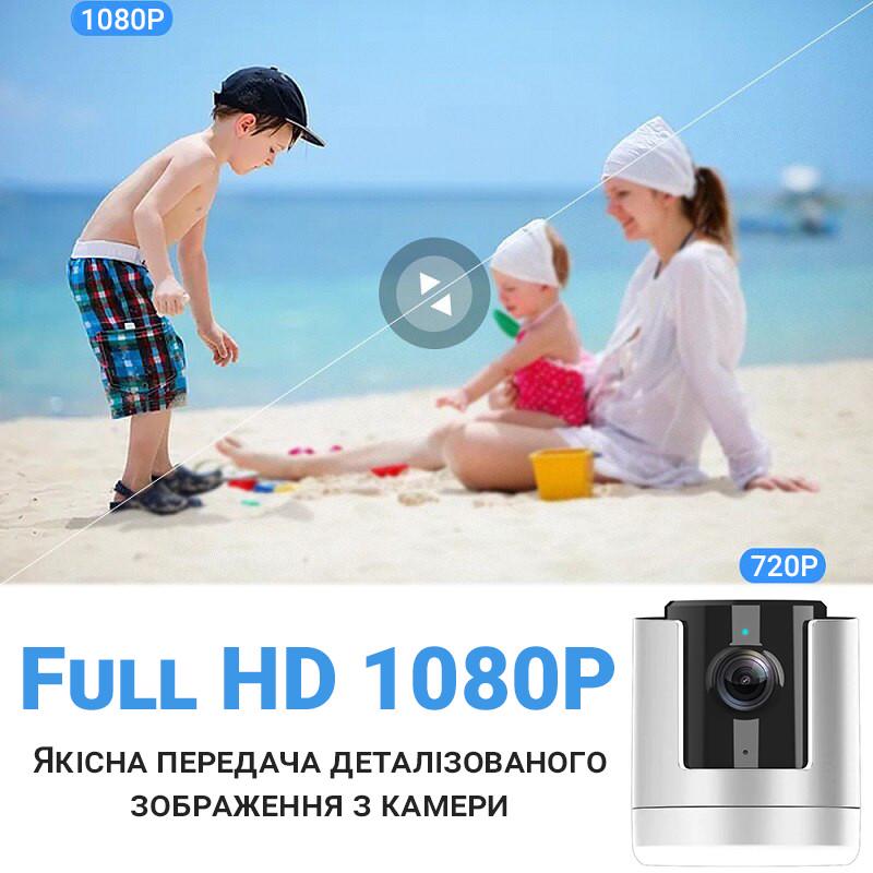 Камера видеонаблюдения WiFi IP Camsoy X1 поворотная PTZ 355° 1080P White - фото 6