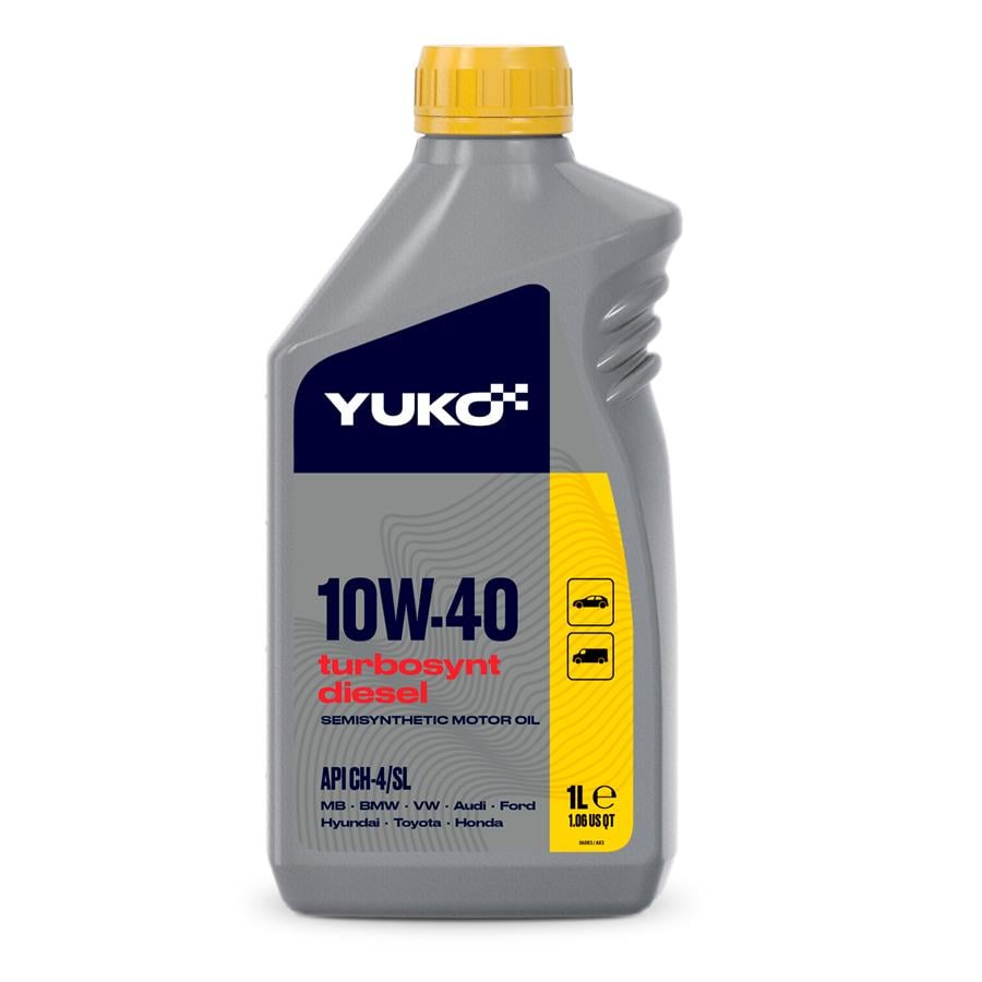 Масло напівсинтетичне YUKO Diesel TYRBOSYNT API SH-4/CL 10W-40 1 л