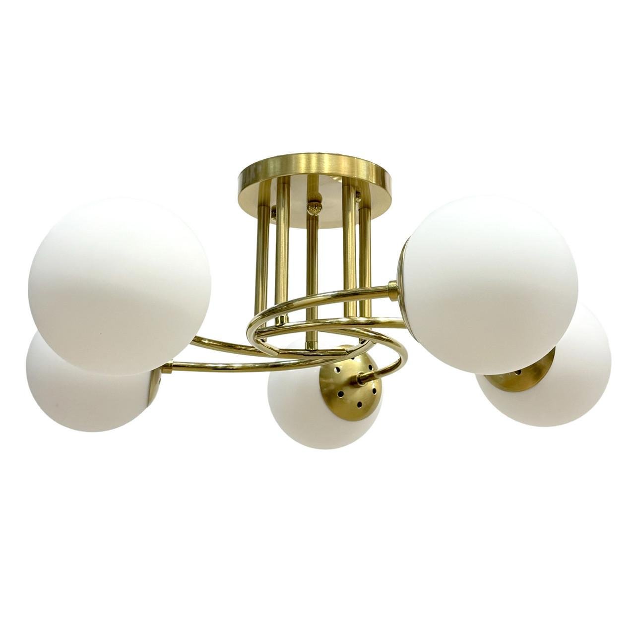 Люстра стельова на 5 плафонів Svet SH-8067/5A COPPER Мідний