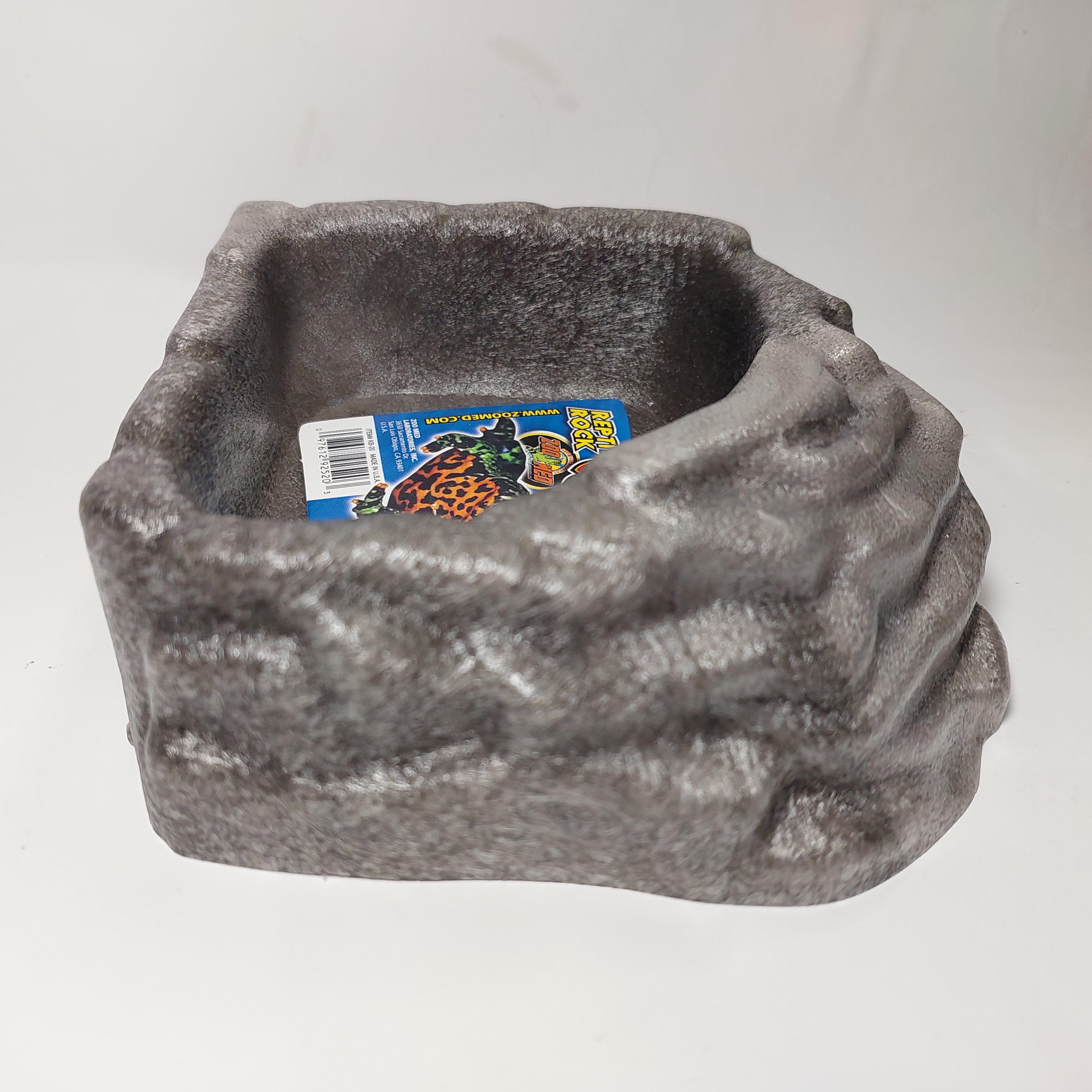 Напувалка-годівниця Zoo Med Repti Rock Water Dish для рептилій Сірий - фото 2