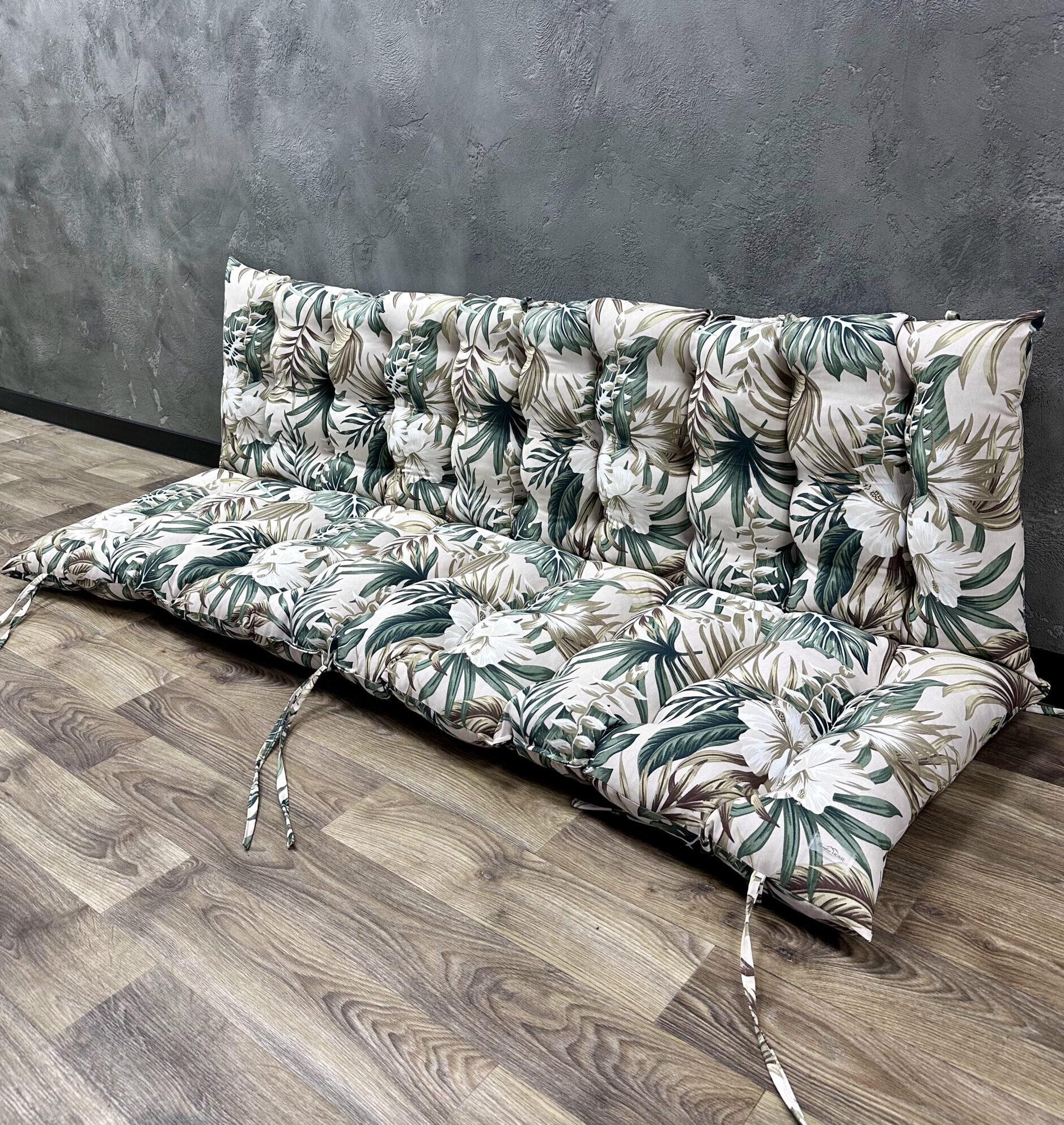 Подушка Comfort Home Hibiscus на поддоны/качели/каркасы/садовую мебель 100х50х50 см