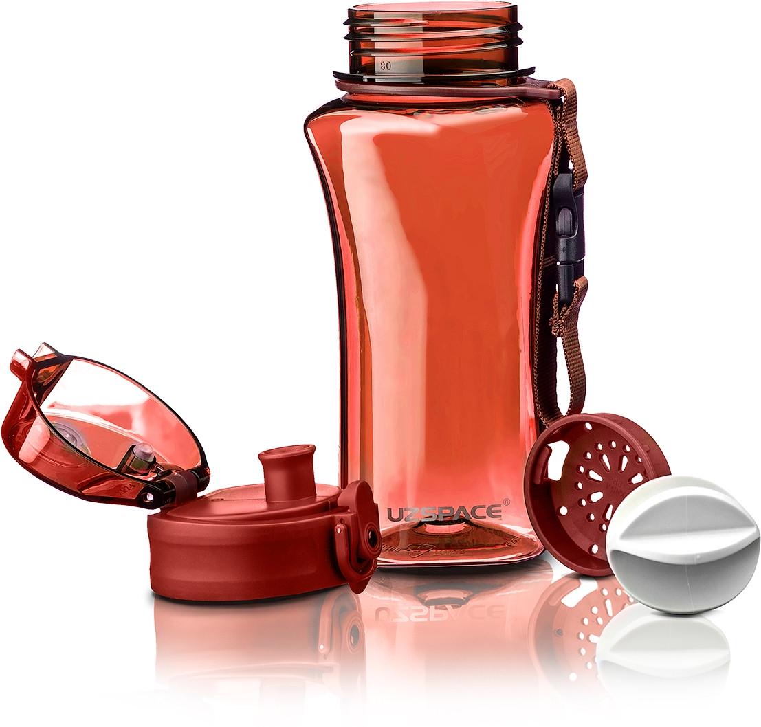 Пляшка для води UZSPACE 6005 350 мл Червоний (1210933716) Пляшка для води UZSPACE 6005 350 мл Червоний (1210933716)