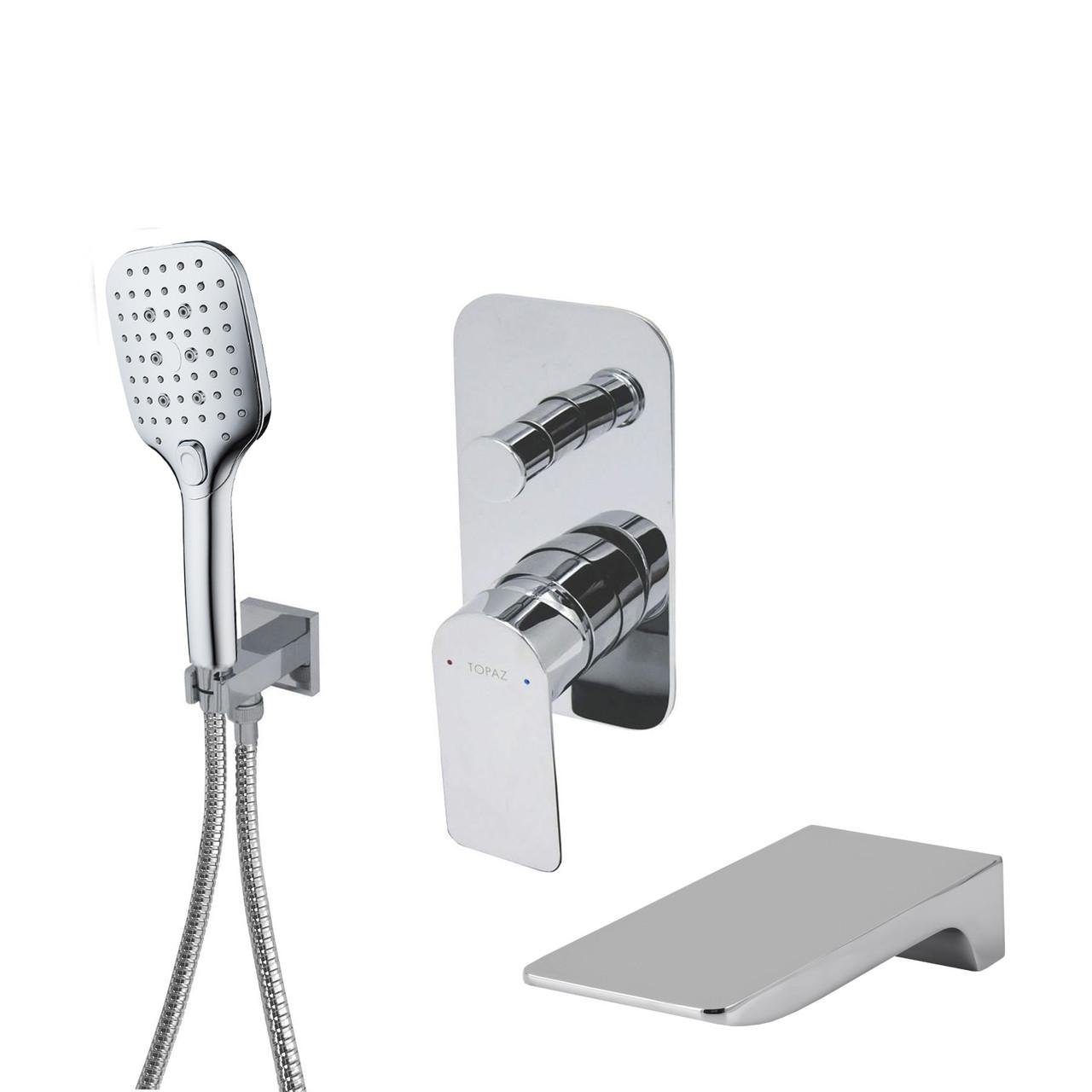 Смеситель TOPAZ SARDINIA TS 08222-H20 для ванны скрытого монтажа Хром