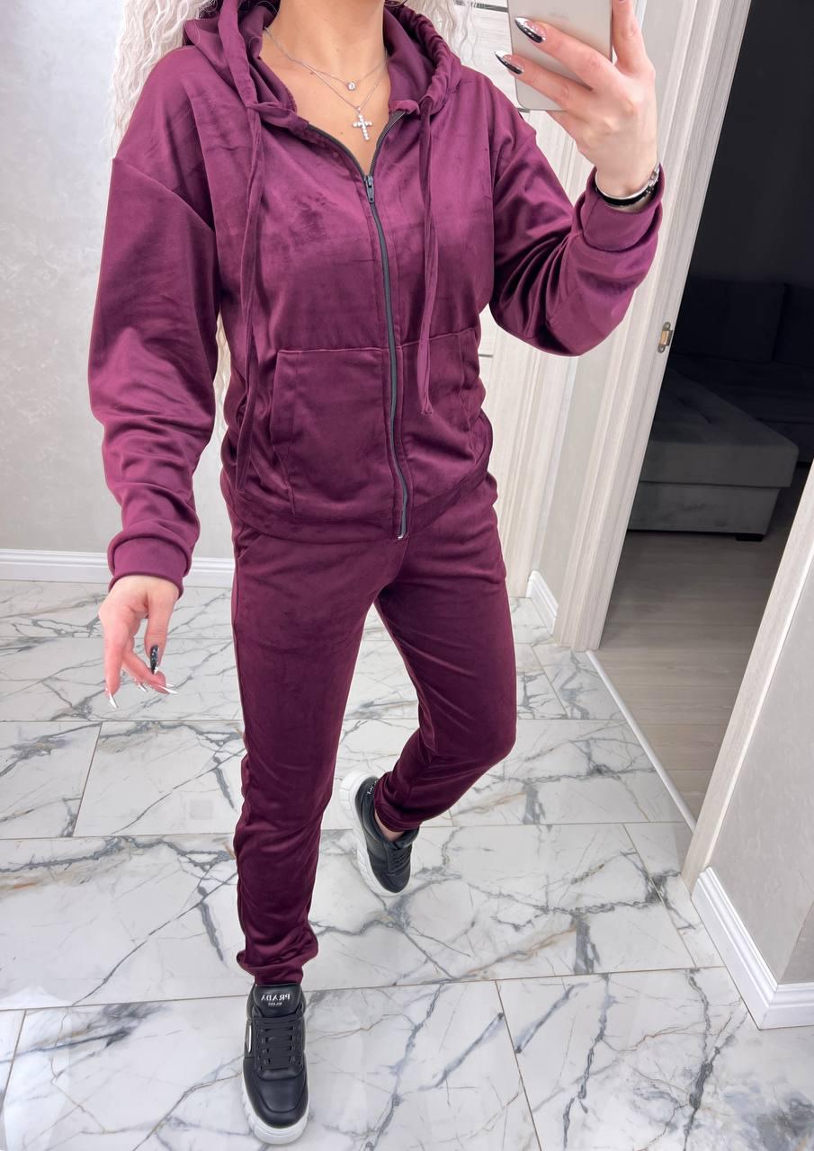 Костюм женский Delux L Бордовый (2818) - фото 4