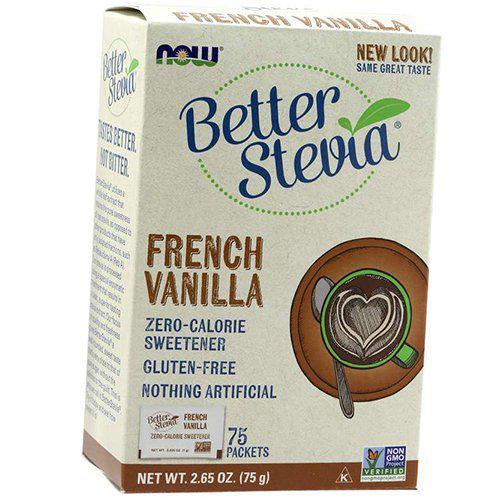 Сахарозаменитель стевия Now Better Stevia 75 Packets Vanilla 75 г (00000029706)