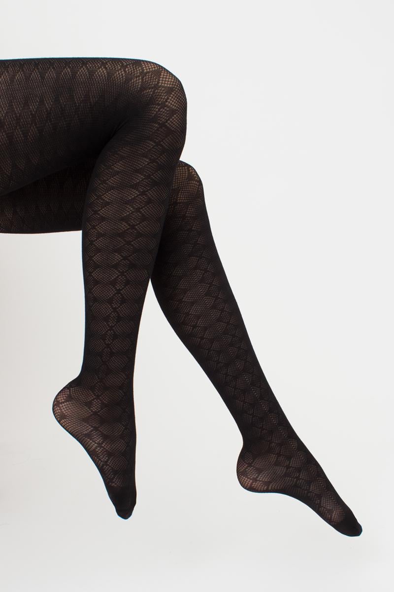 Колготки жіночі Giulia LACERY бавовняні з геометричним візерунком 60 2 Black (27067960) - фото 2 Колготки жіночі Giulia LACERY бавовняні з геометричним візерунком 60 2 Black (27067960) - фото 2