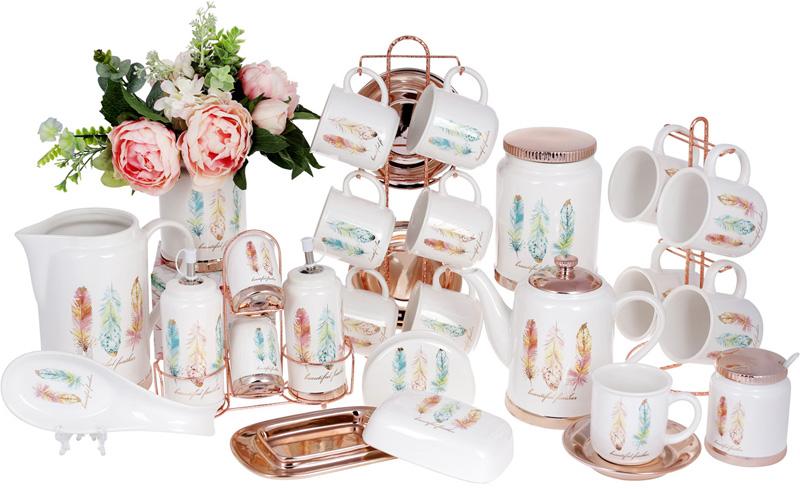 Набір для спецій Плюмаж Перо жар-птиці 4 пр. на підставці (BD-935-124) - фото 3 Набір для спецій Плюмаж Перо жар-птиці 4 пр. на підставці (BD-935-124) - фото 3