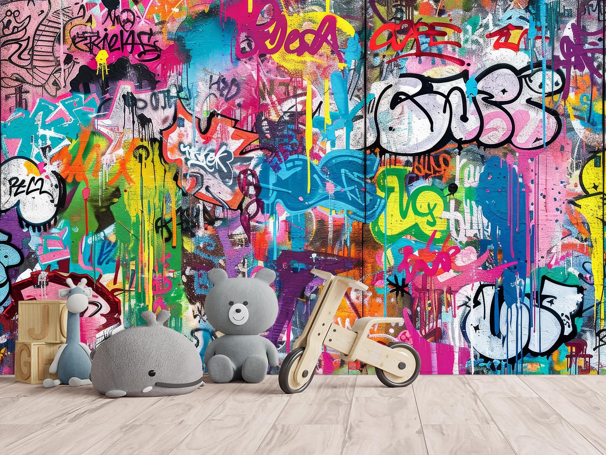 Фотообои флизелиновые Настенное граффити 230х345 см (SPF-101/6)