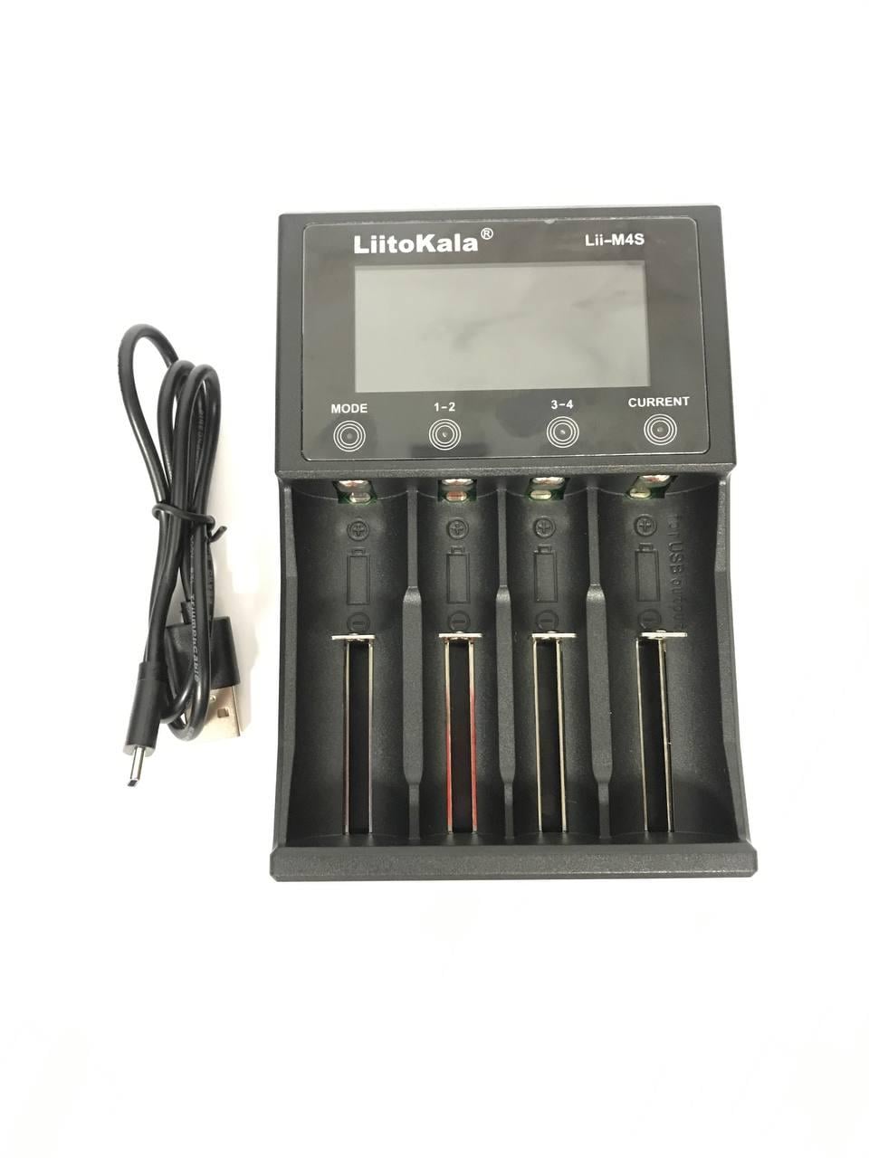 Зарядное устройство для аккумуляторных батарей Liitokala Lii-M4S 4 аккумулятора AAA AAA (C14500163401865026650)