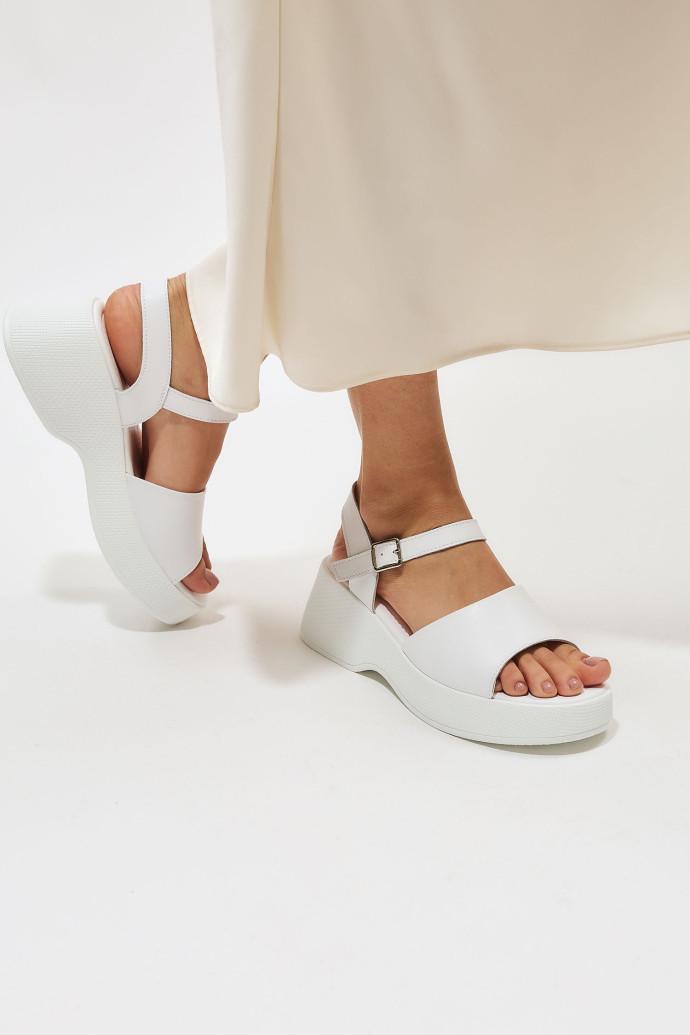 Босоніжки жіночі ALLSY шкіряні р. 41 Білий (195538) - фото 5 Босоніжки жіночі ALLSY шкіряні р. 41 Білий (195538) - фото 5