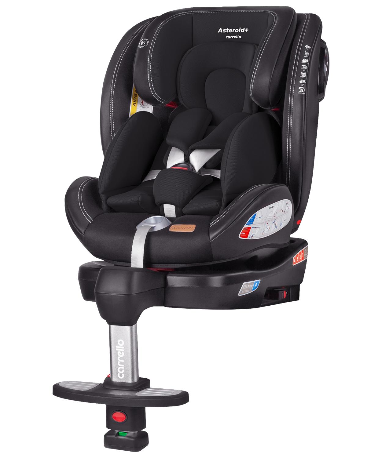 Автокресло Carrello Asteroid+ с поворотом и опорной стойкой Onyx Black (CRL-15801)
