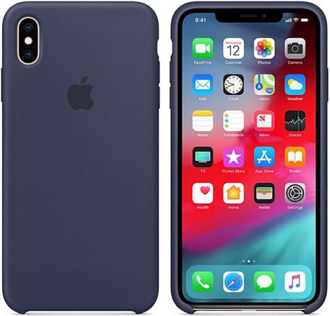 Чехол-накладка Apple Silicone Case for iPhone Xs Max, Midnight Blue (HC)