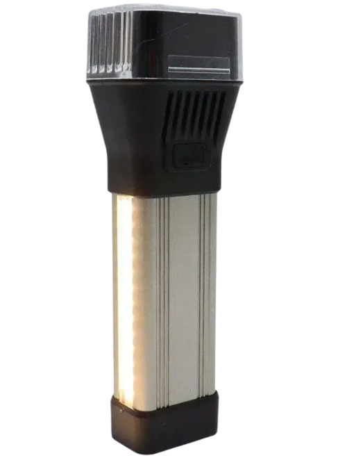 Фонарик ручной 3в1 аккумуляторный 8271 с USB и боковым светом