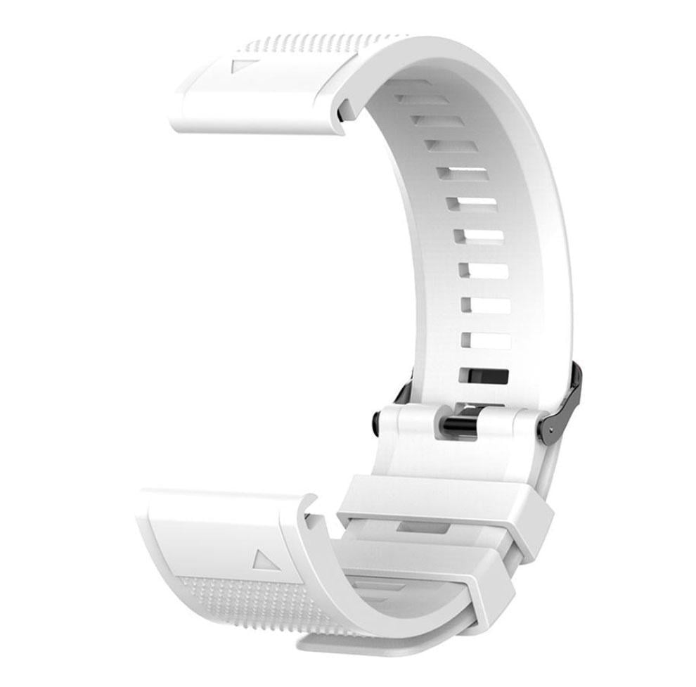 Ремешок силиконовый Primo для часов Garmin Fenix 7/Fenix 7 Pro/Fenix 8 47mm/Fenix E White (2620826594)