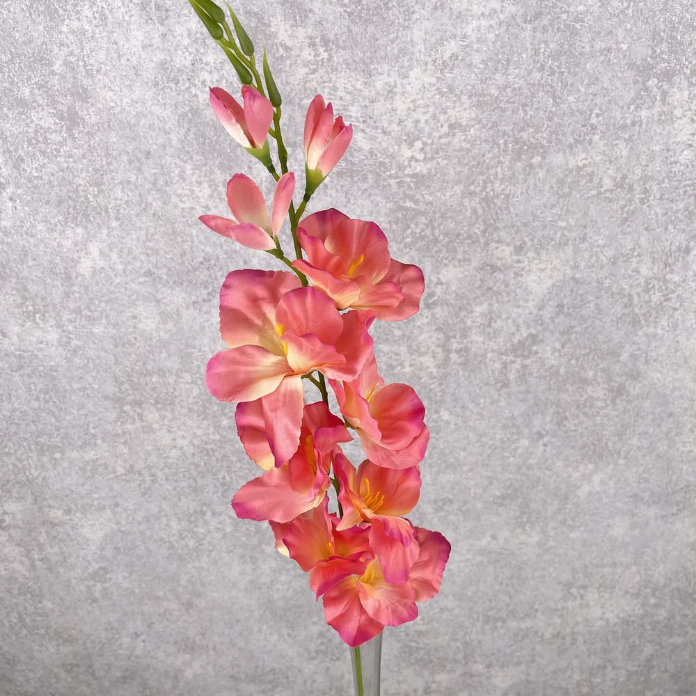 Цветок искусственный Гладиолус средний Коралловый (2767-3)