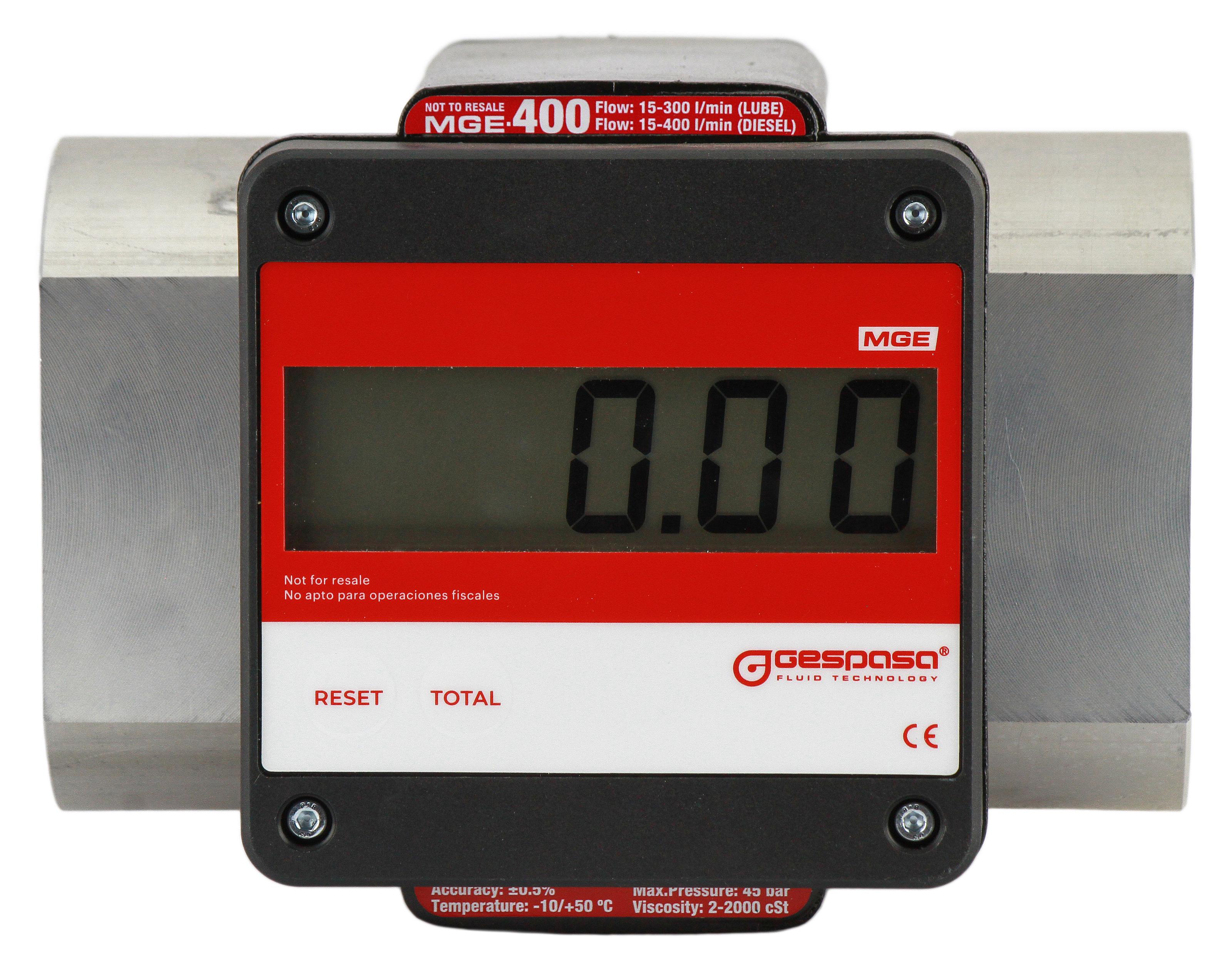 Лічильник паливний Gespasa MGE-400 високоточний до 400 л/хв BSPP 2"